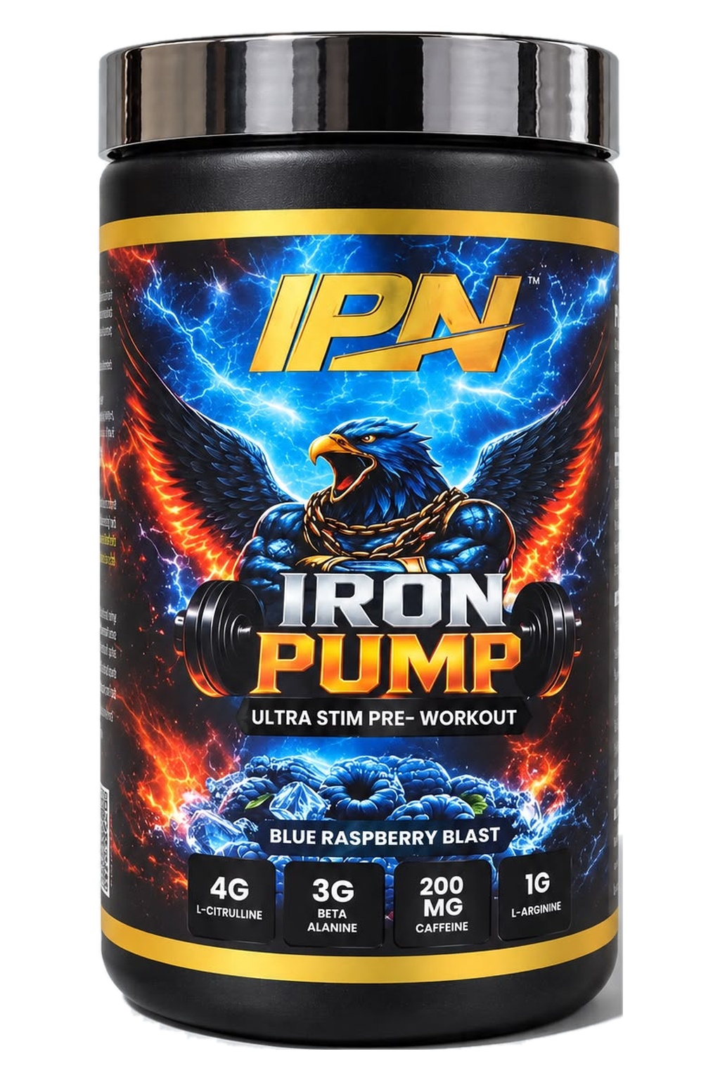 Iron Pump Ultra Stim Blue Raspberry Blast