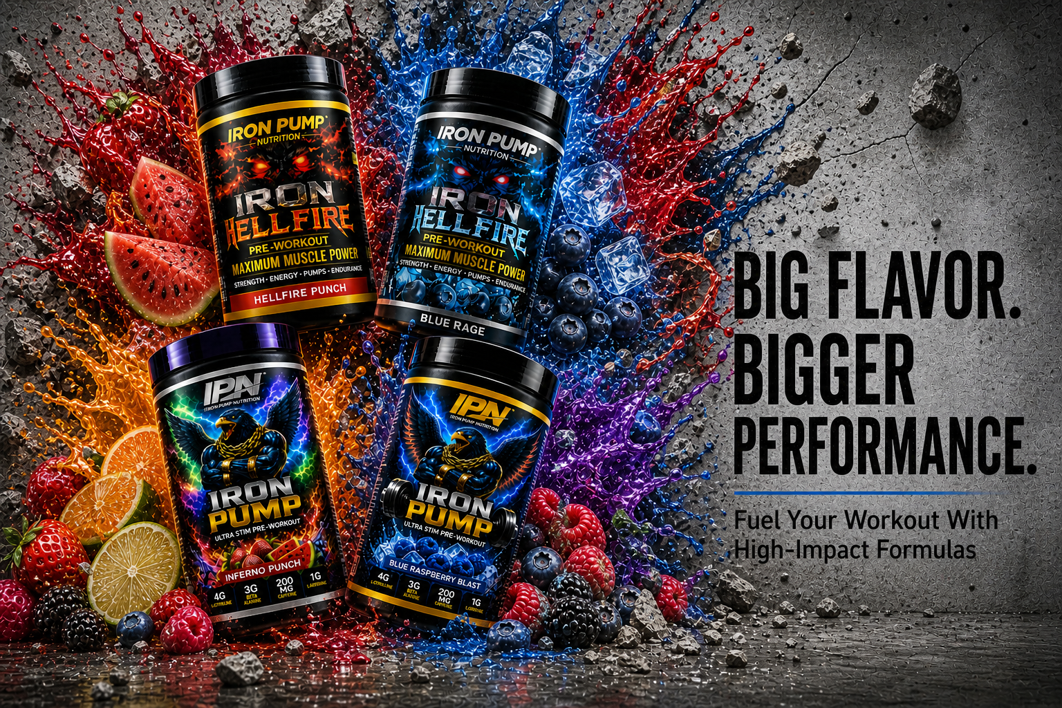 Iron Pump Pre-Workout — Big Flavor Bigger Performance
